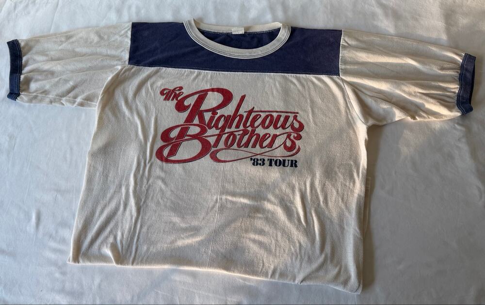 Vintage The Righteous Brothers ‘83 Tour Short Sleeve  T-Shirt Men’s Size XL